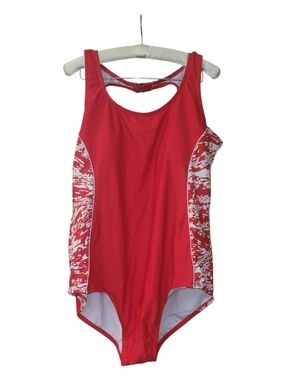 Catalina Red One Piece Swimming Suit Swim Vacation Beach 20W 22W